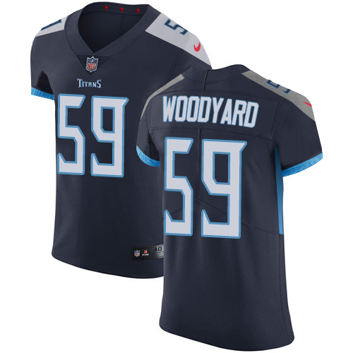 Nike Titans #59 Wesley Woodyard Navy Blue Alternate Men's Stitched NFL Vapor Untouchable Elite Jersey - Click Image to Close